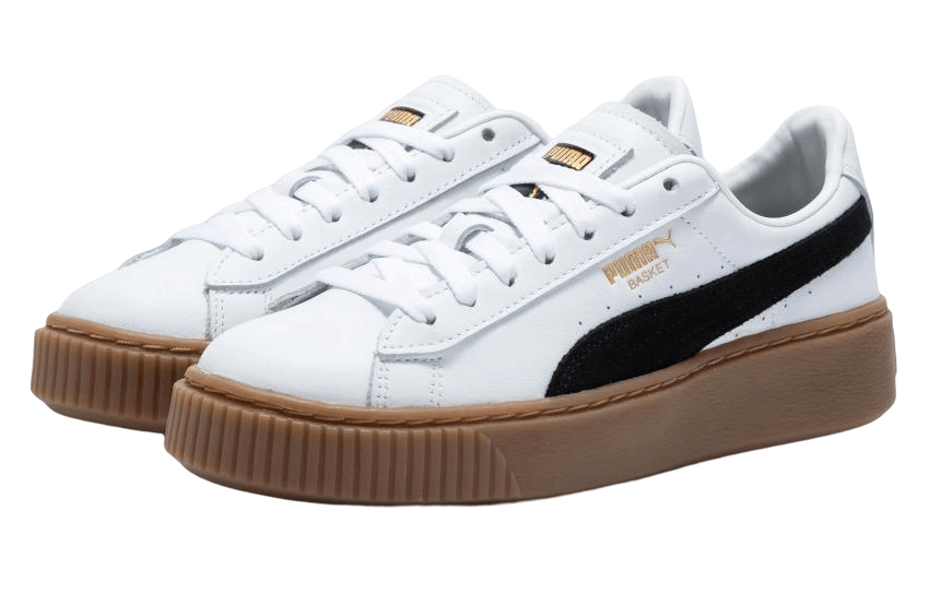 Puma Basket Platform L 'White' - вид спереди