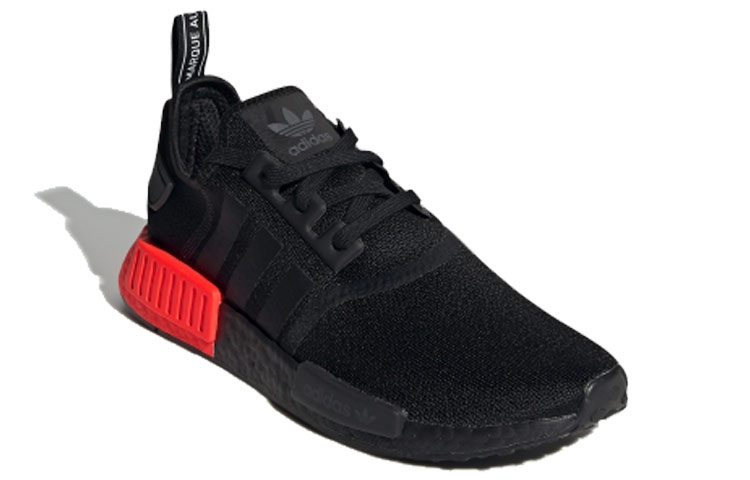 adidas NMD R1 Core Black Solar Red - вид спереди