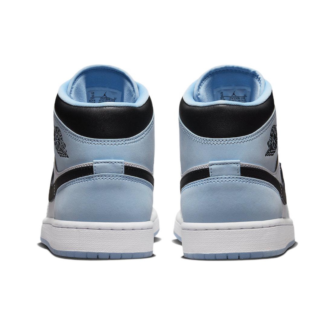 Jordan Air Jordan 1 Mid White Ice Blue Black - sole