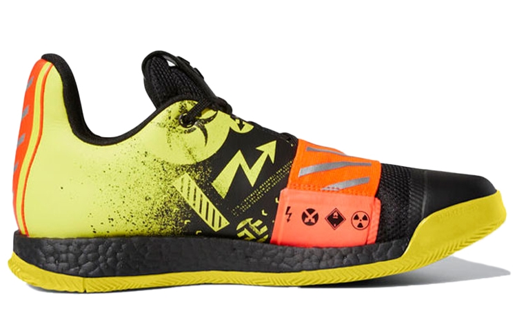 adidas Harden Vol. 3 Radioactive Yellow Sole - вид с внутренней стороны