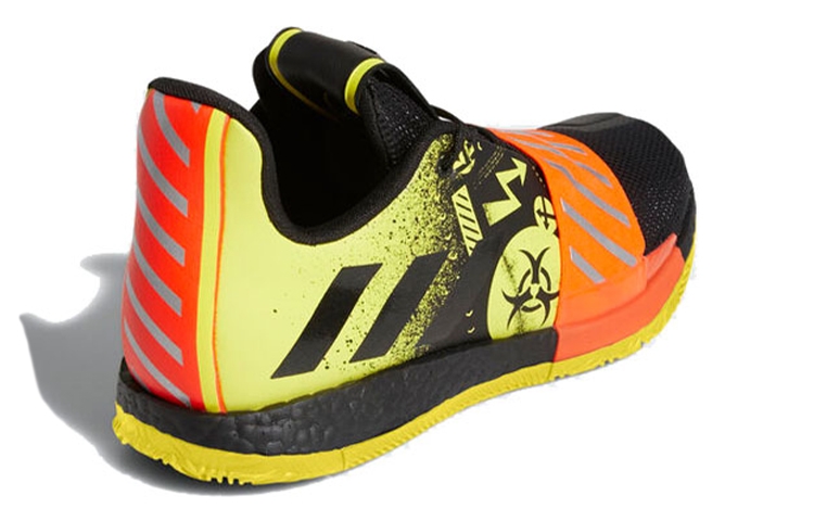 adidas Harden Vol. 3 Radioactive Yellow Sole - вид сзади
