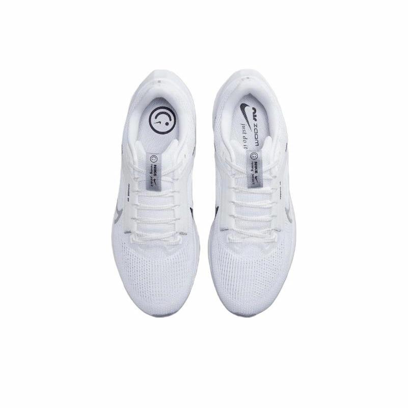 Nike Air Zoom Pegasus 40 'White Black Photon Dust' - rear view