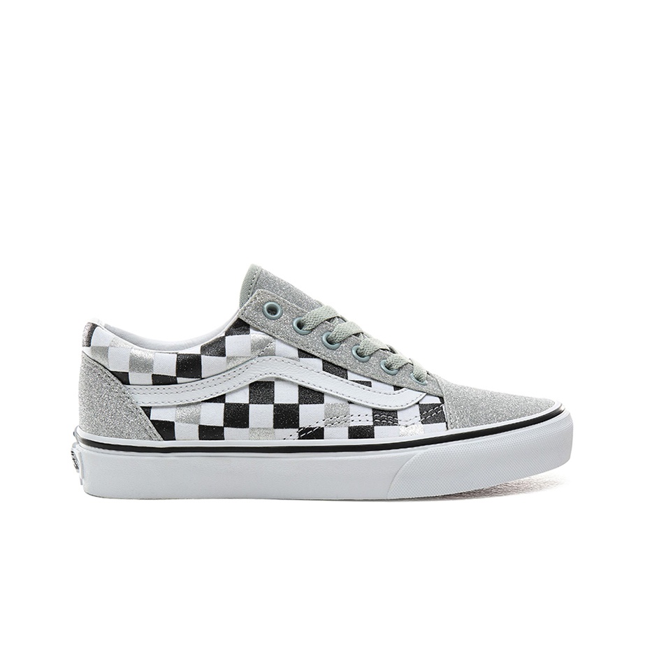 Vans Old Skool Glitter Checkerboard - view from the inside