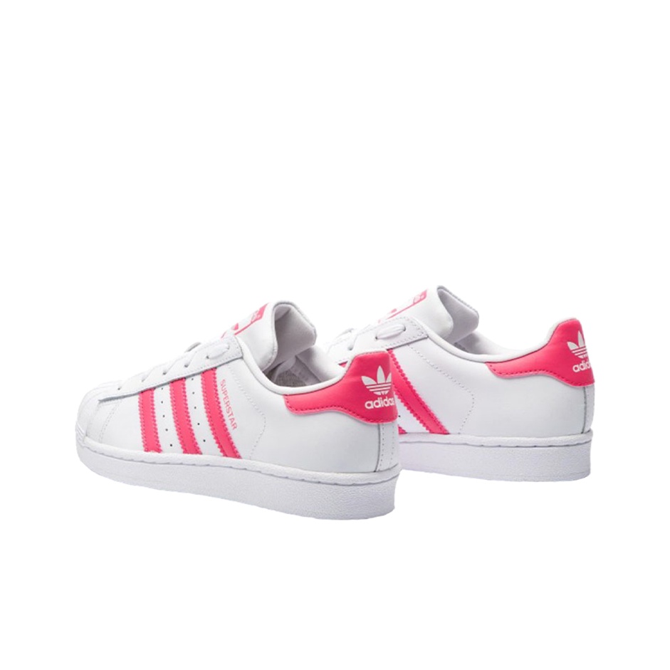 adidas originals Superstar Casual White Pink - вид сзади