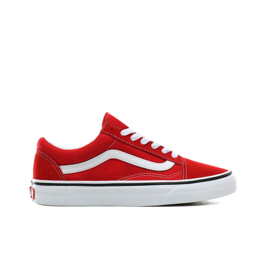 Vans Old Skool Racing Red - вид с внутренней стороны
