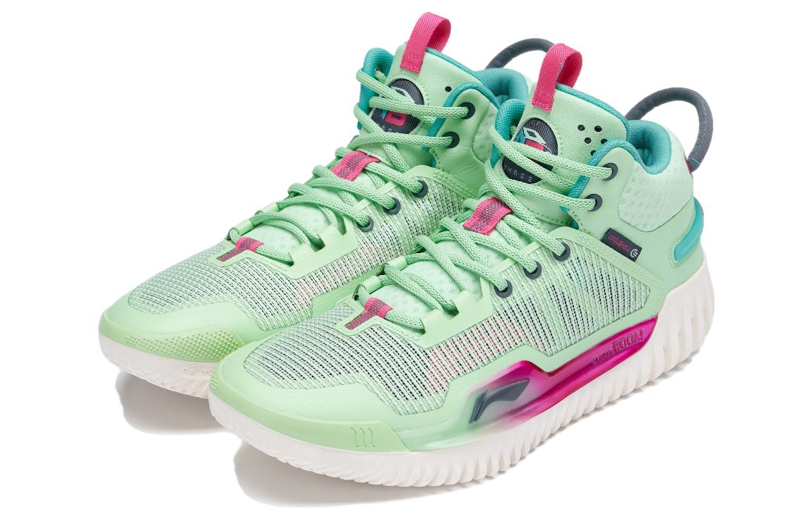 Li-Ning Badfive 3 Green/Purple - вид с внутренней стороны
