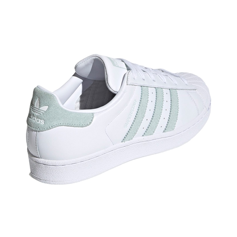 adidas originals Superstar White Vapour Green - вид сзади