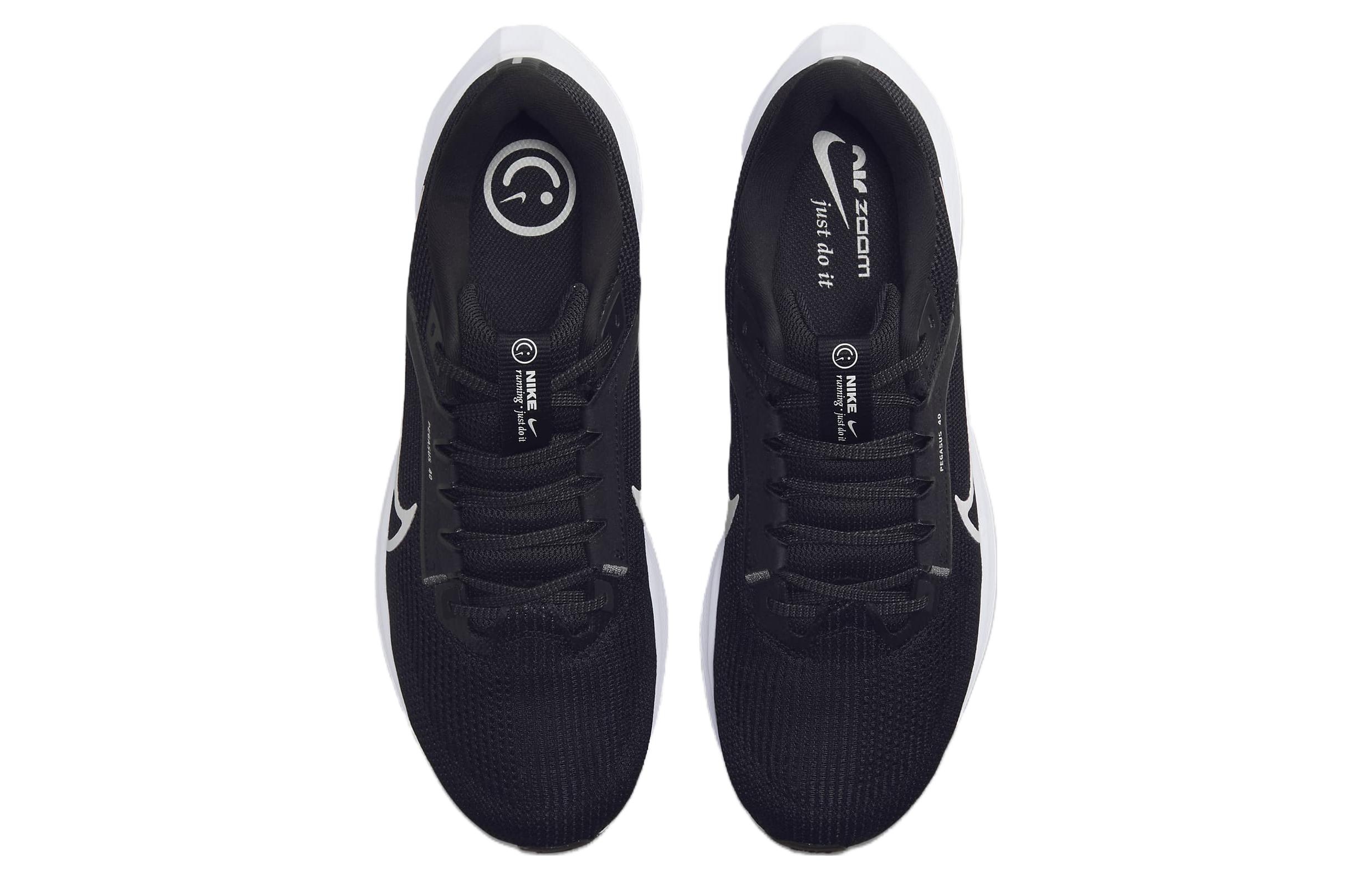 Nike Air Zoom Pegasus 40 Black White - вид сзади