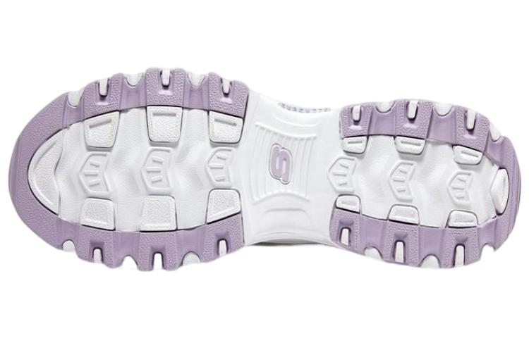 Skechers D'Lites 1.0 Shoes 'White Purple' - вид сзади