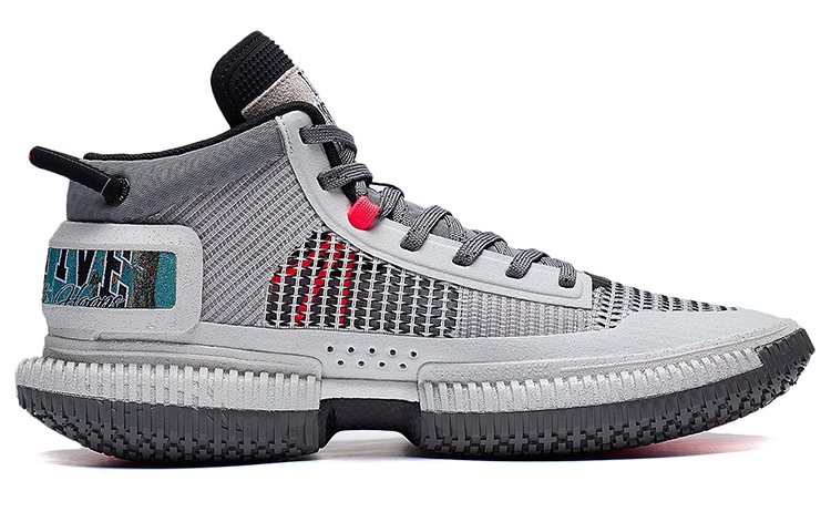 Li-Ning Badfive 3 Ultra Gray - вид с внутренней стороны