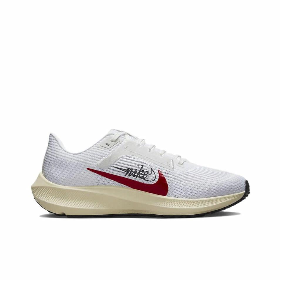 Nike Air Zoom Pegasus 40 Premium White Team Red - вид с внутренней стороны