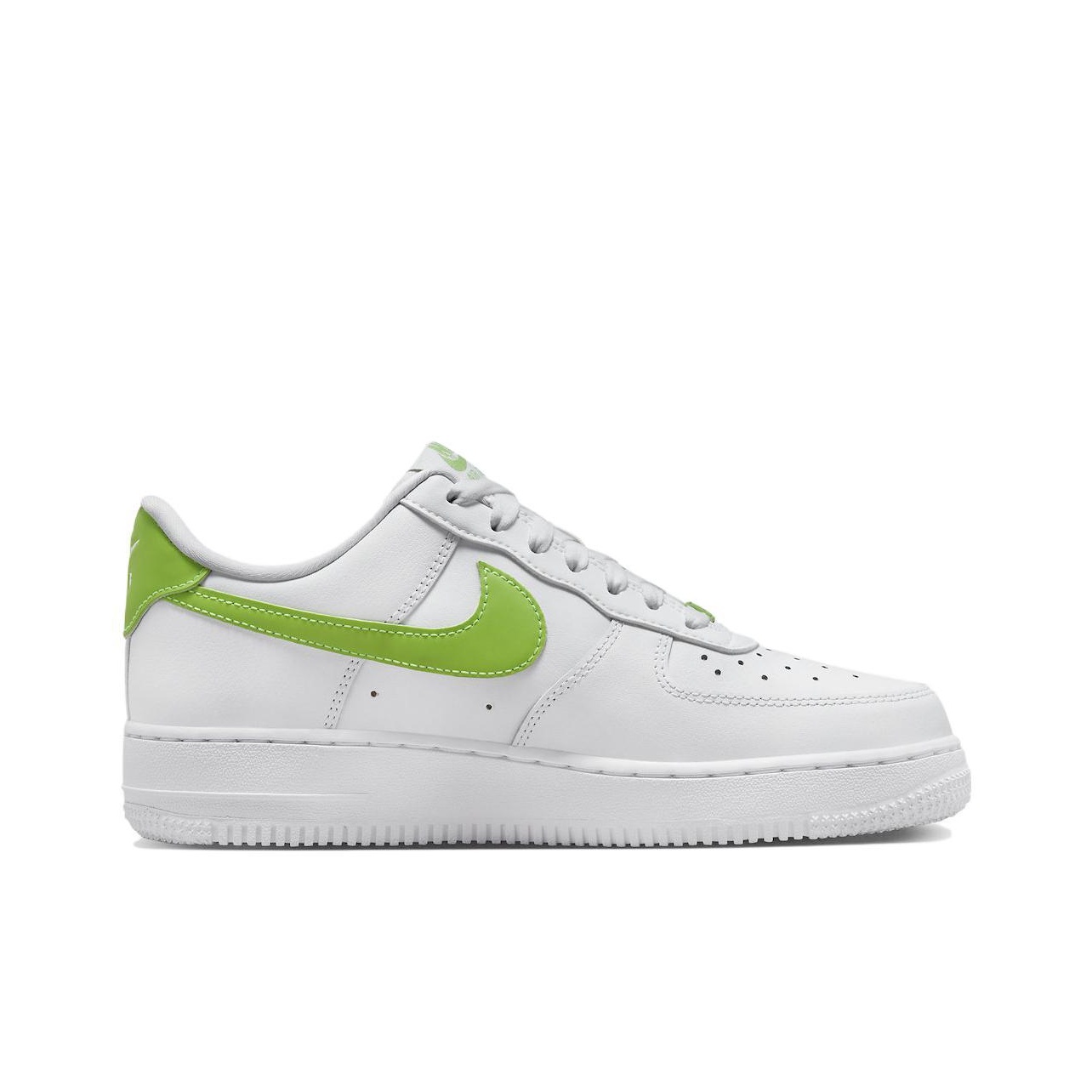 Nike Air Force 1 "Action Green" - вид с внутренней стороны