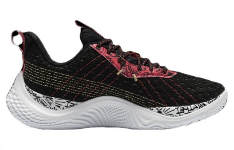 Under Armour Curry 10 'Black Red' - вид с внутренней стороны