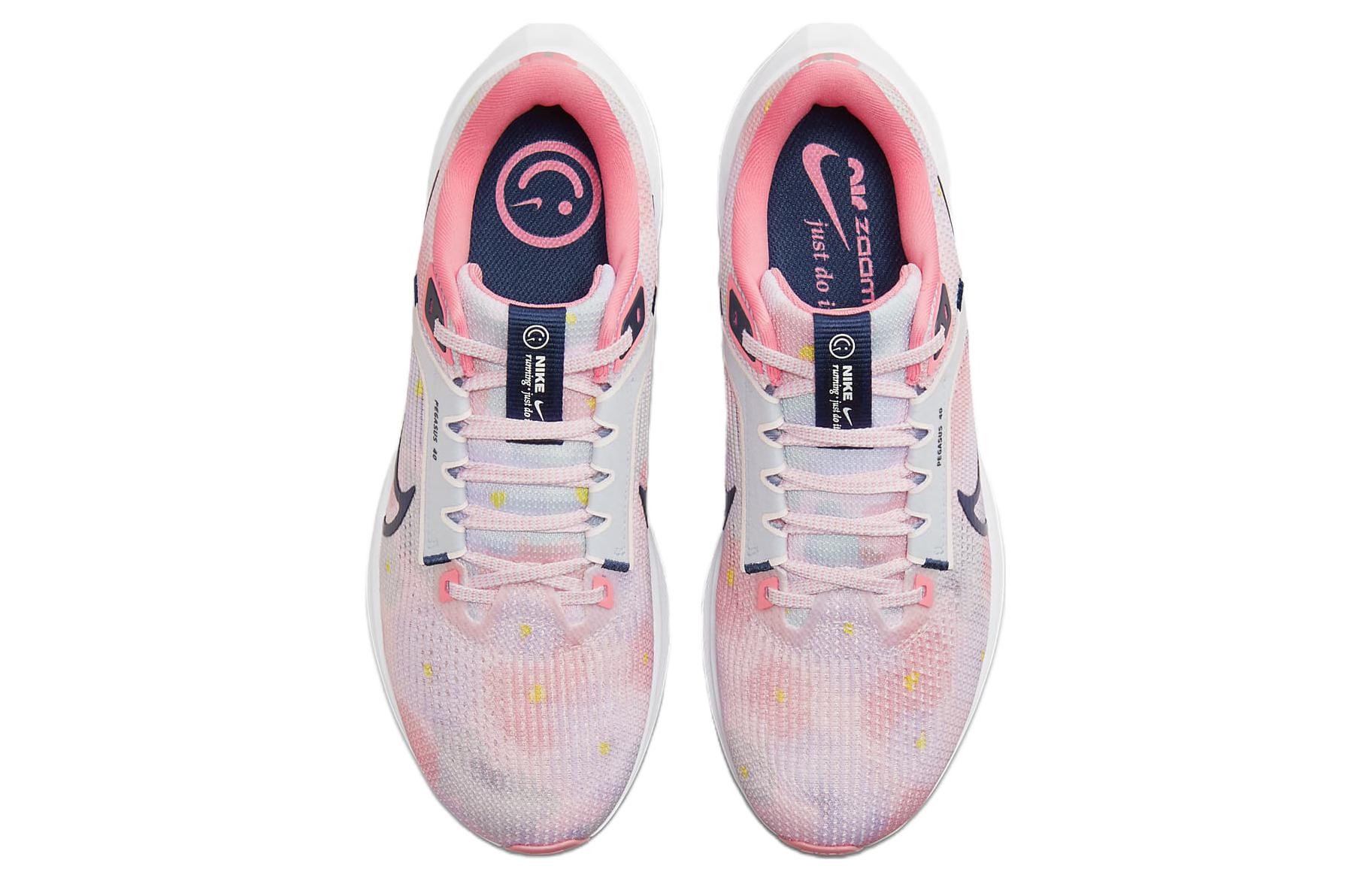 Nike Pegasus 40 Premium Floral Watercolor Pearl Pink - вид сзади