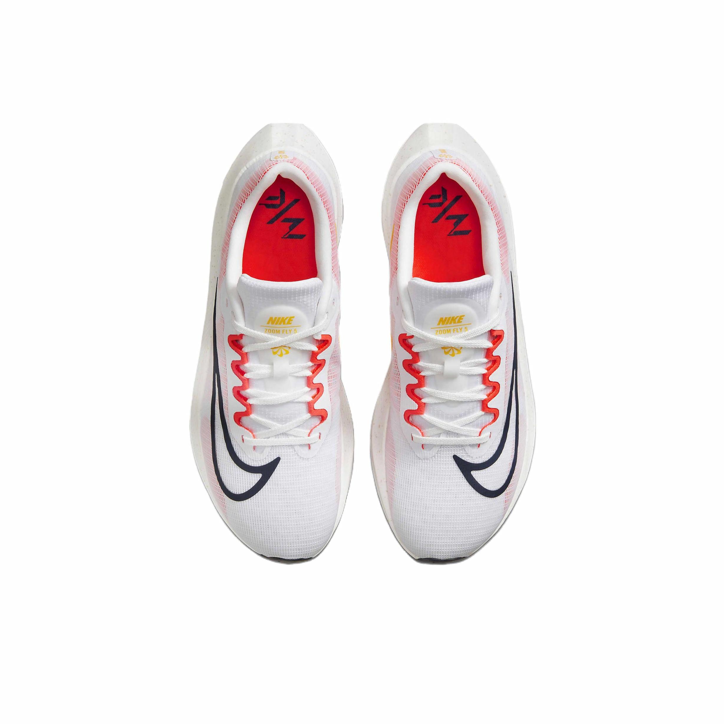 Nike Zoom Fly 5 'White Bright Crimson' - вид сзади