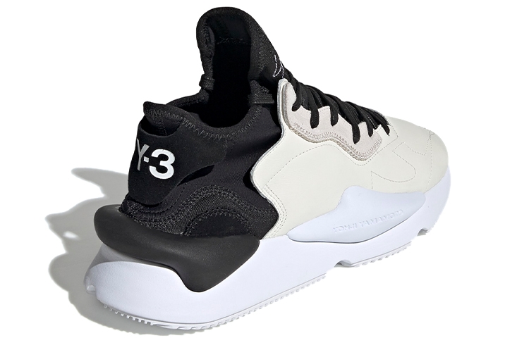Y-3 Kaiwa Black White Sole - вид сзади
