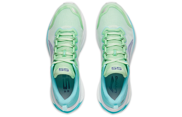 Li-Ning WuShi 5S 3.0 V2 Green Blue - front view
