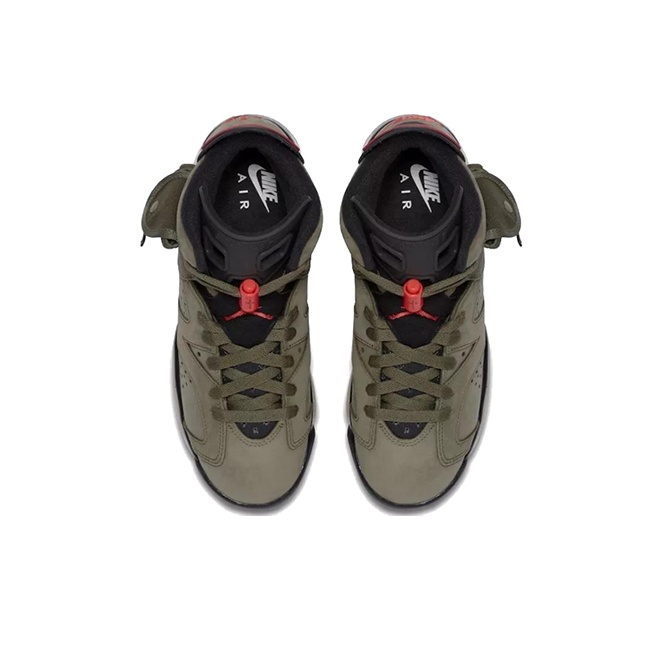 Travis Scott x Jordan Air Jordan 6 Medium Olive ' TS - подошва