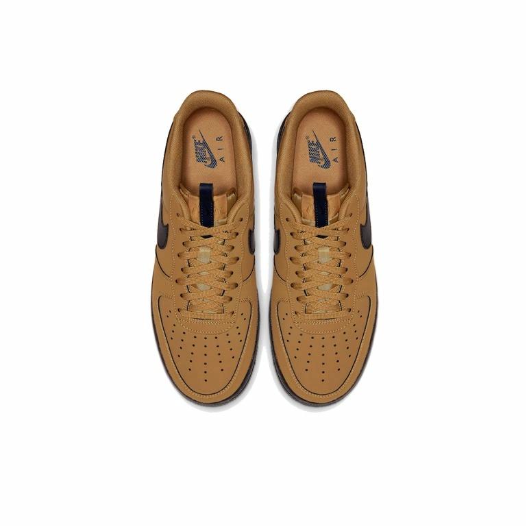 Nike Air Force 1 '07 "Wheat Black" - вид сзади
