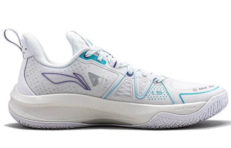 Li-Ning Lightning Speed 1.5 White Blue/Purple - вид с внутренней стороны