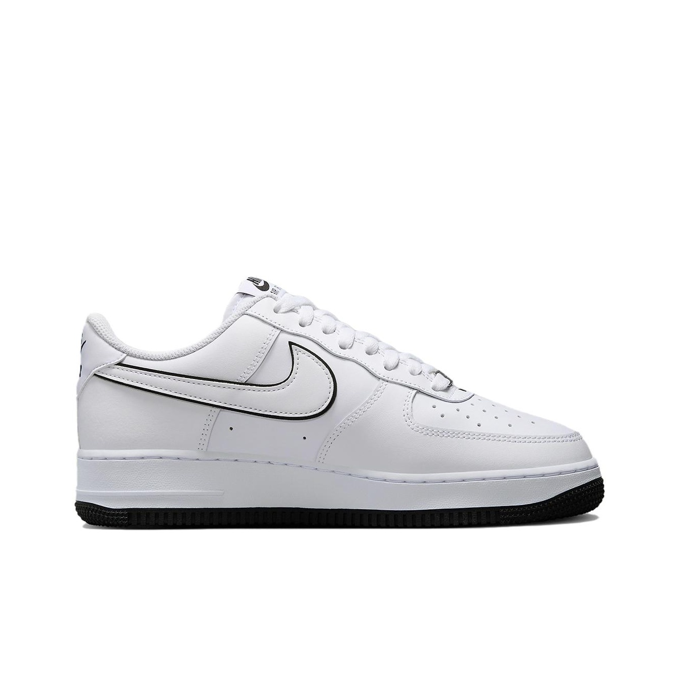 Nike Air Force 1 Low White Black - вид с внутренней стороны