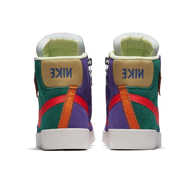 Nike Blazer Mid Rebel Multi-Color - вид сзади