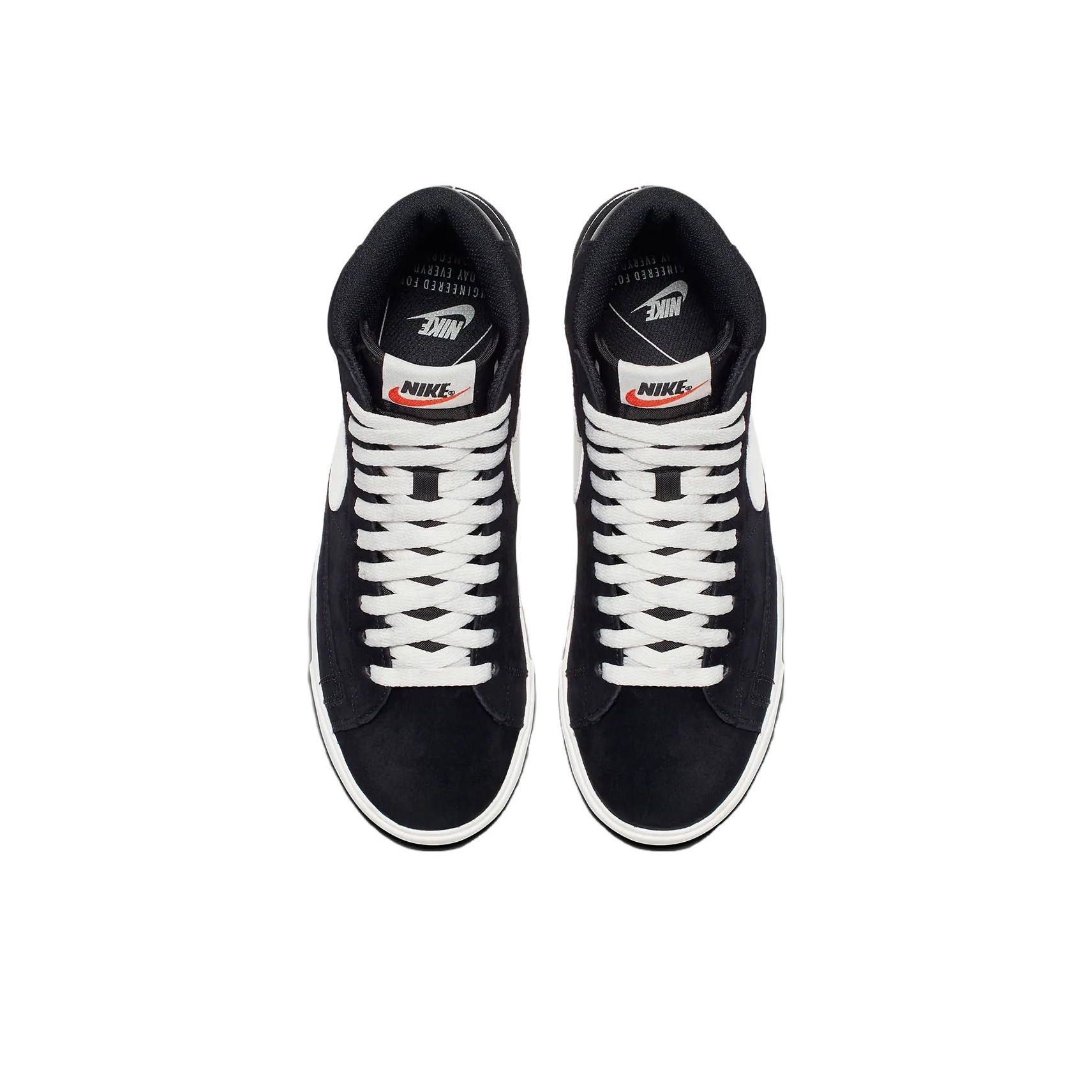 Nike Blazer Black Suede - вид спереди