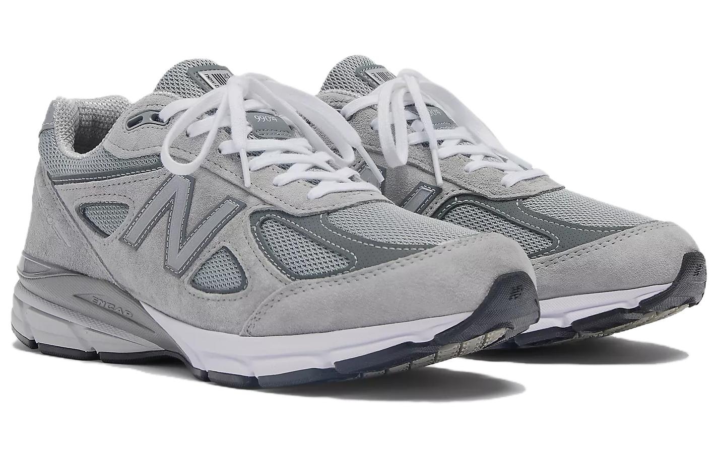 New Balance 990v4 MiUSA Grey Silver (полнота: D) - вид спереди