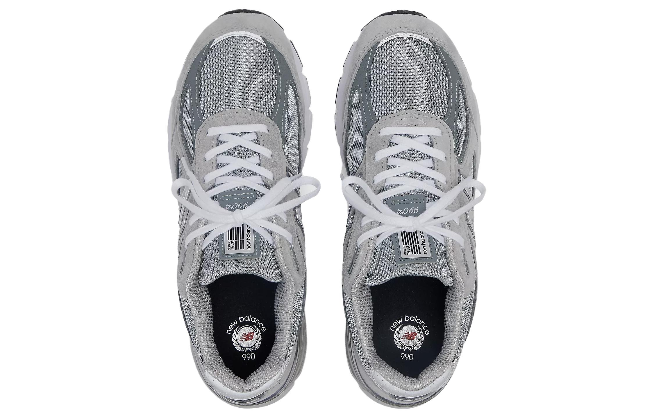 New Balance 990v4 MiUSA Grey Silver (полнота: D) - вид сзади