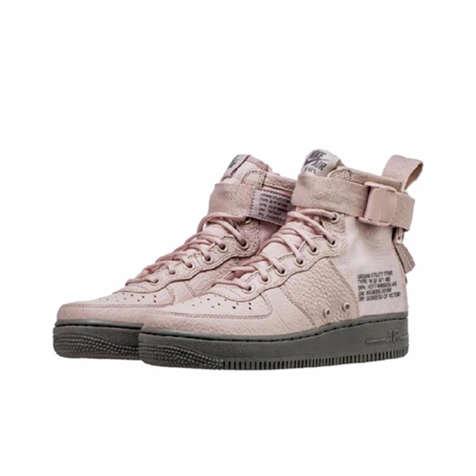 Nike SF Air Force 1 Mid 'Siltstone Red' - вид спереди