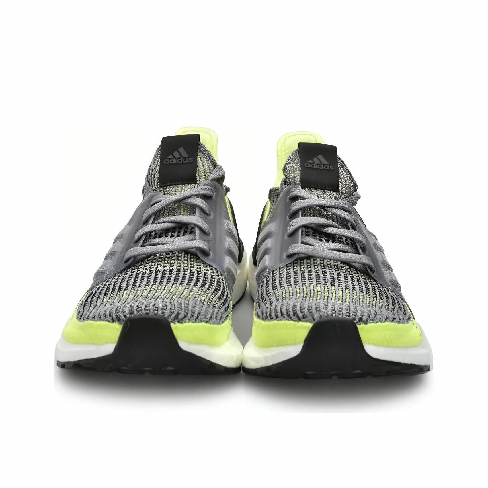 adidas UltraBoost 19 Grey Yellow - вид сзади