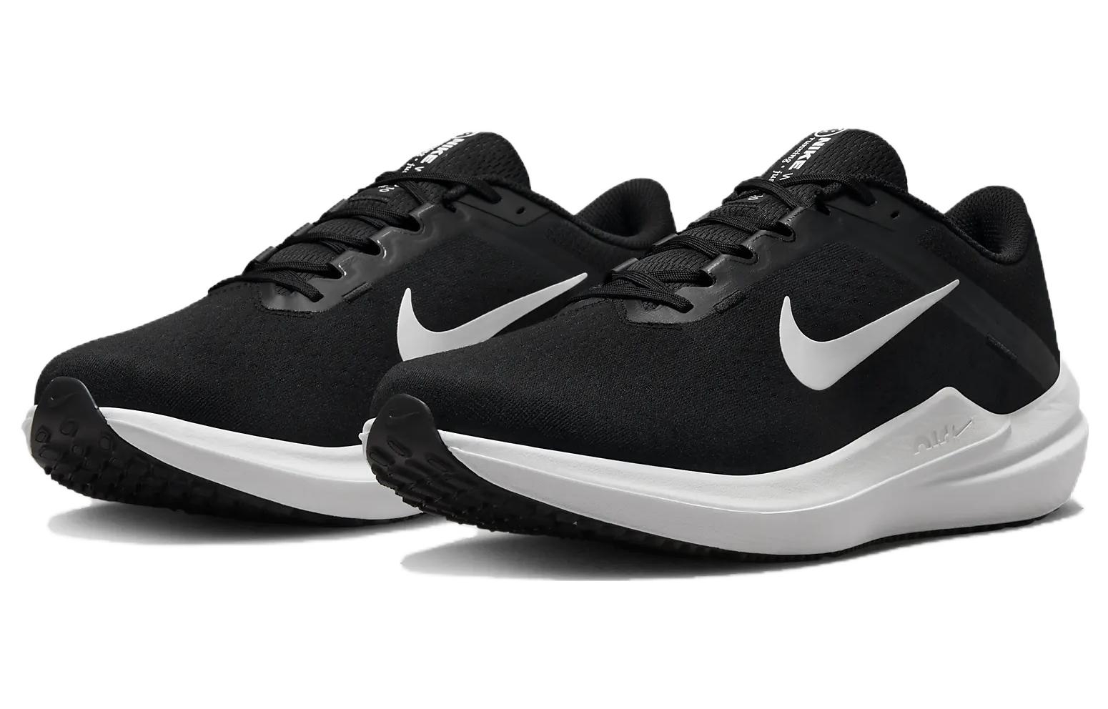 Nike Winflo 10 Extra Wide 'Black White' - вид спереди