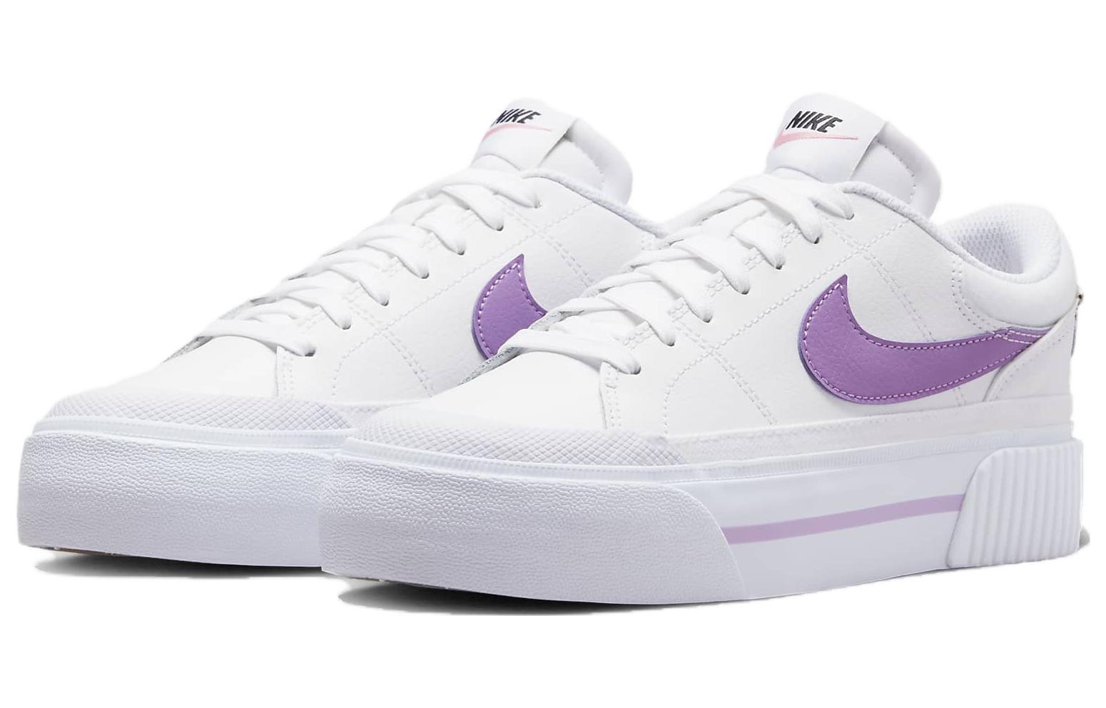 Nike Court Legacy Lift White Rush Fuchsia - вид спереди