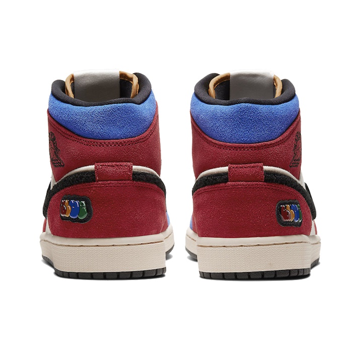 Blue The Great x Jordan Air Jordan 1 Mid Fearless - вид сзади