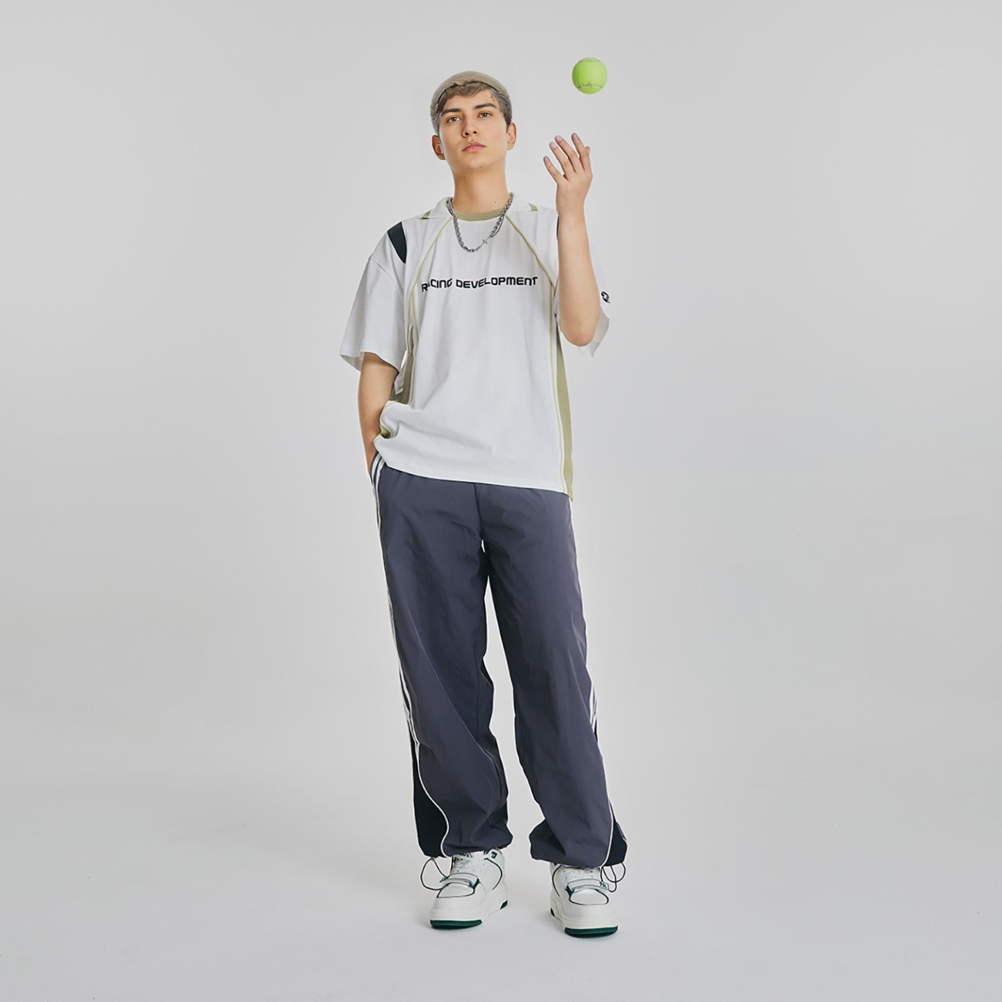 MLB Chunky Liner Mid White Green - вид 8