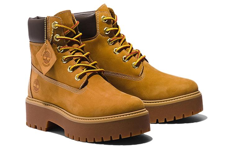 Timberland Stone Street 6 Inch Premium Platform Boot 'Wheat Nubuck' - вид спереди