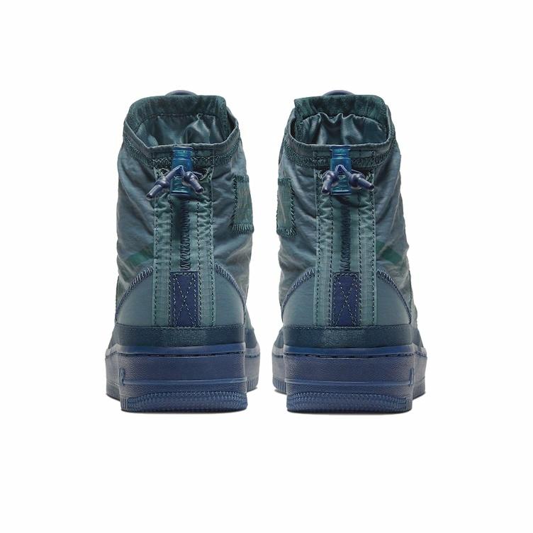 Nike Air Force 1 Shell Midnight Turquoise - вид сзади