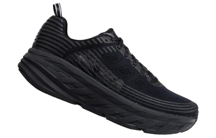 HOKA ONE ONE Bondi 6 Triple Black - вид с внутренней стороны