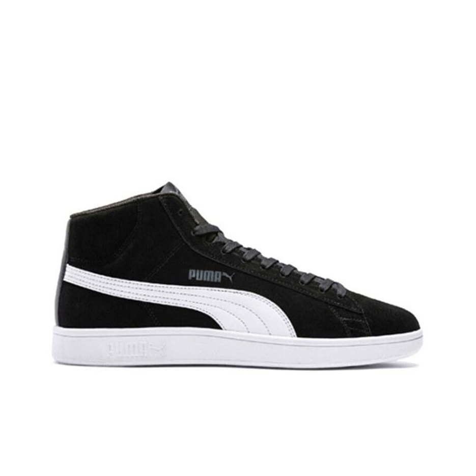 Puma Smash v2 Mid "Black White" - вид с внутренней стороны