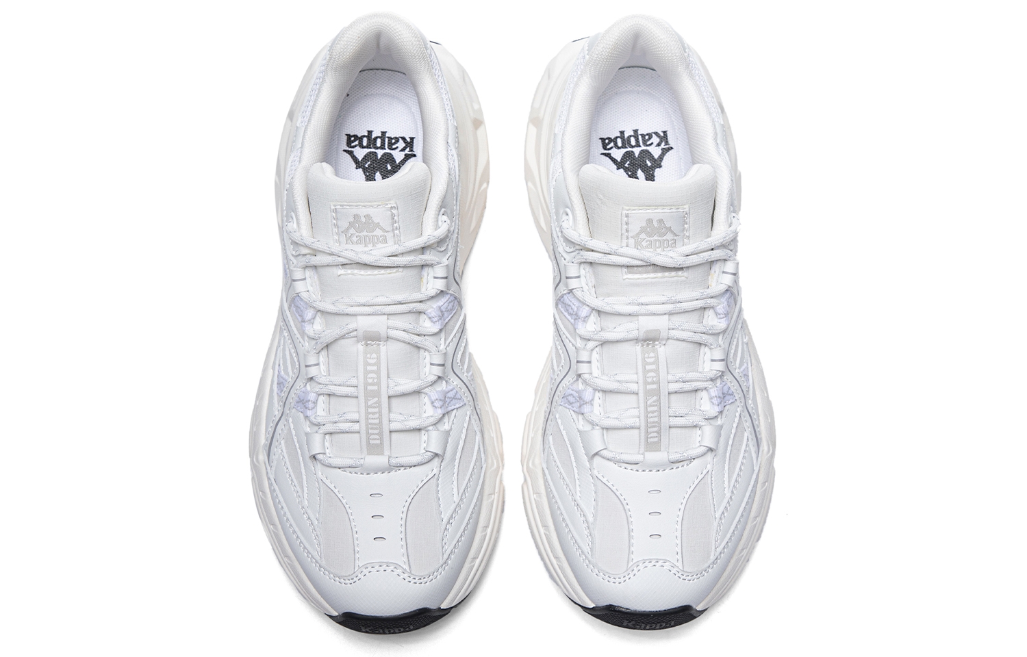 Kappa Venice Back to Back White Gray - вид спереди