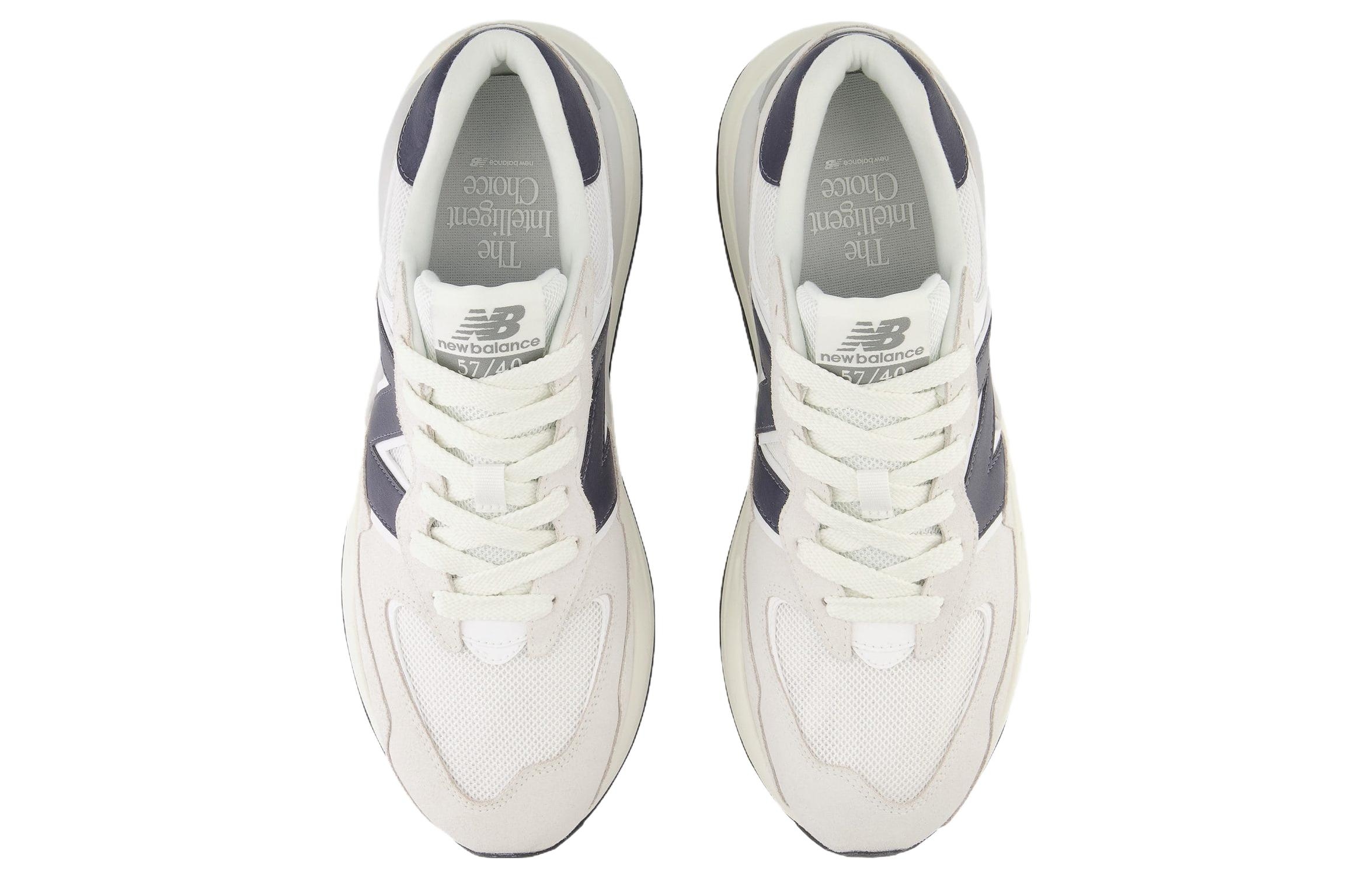 New Balance 5740 White Navy (полнота: D) - вид сзади