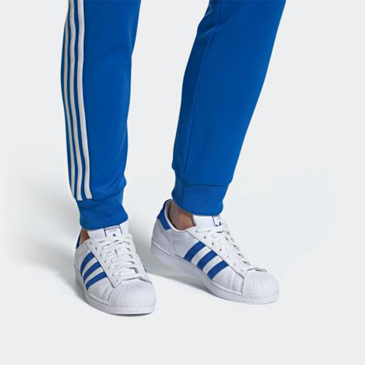 adidas originals Superstar White Blue - view 6