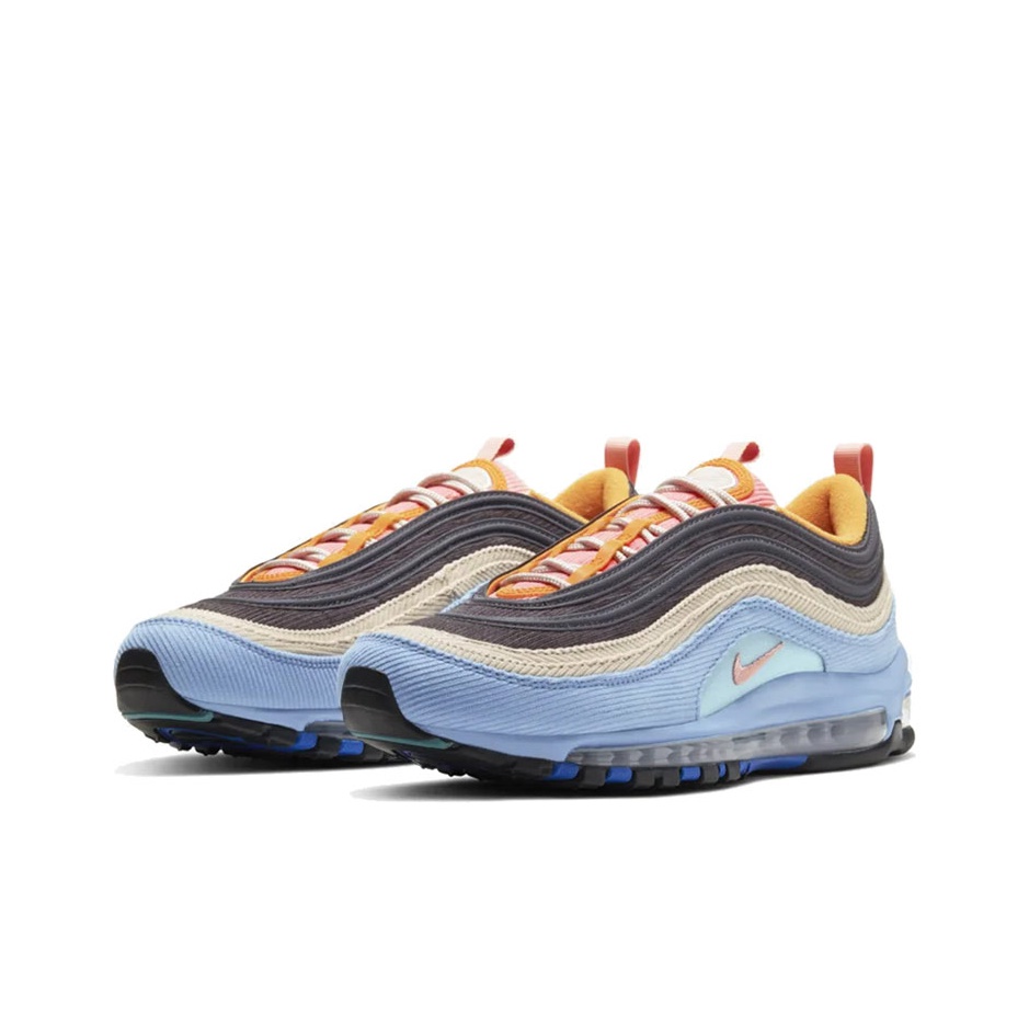 Nike Air Max 97 Corduroy Light Blue - вид спереди