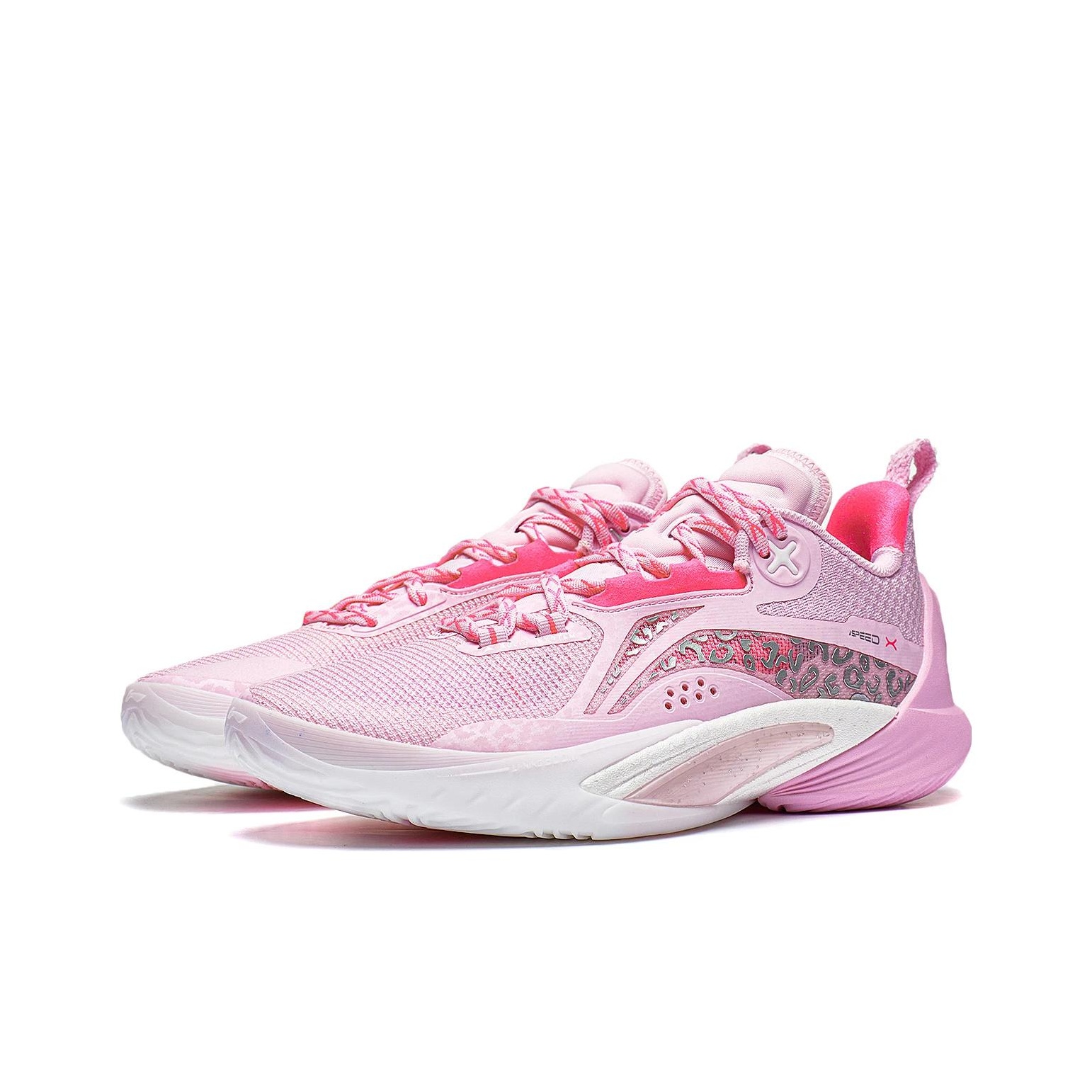 Li-Ning Speed 10 Pink Leopard - вид спереди