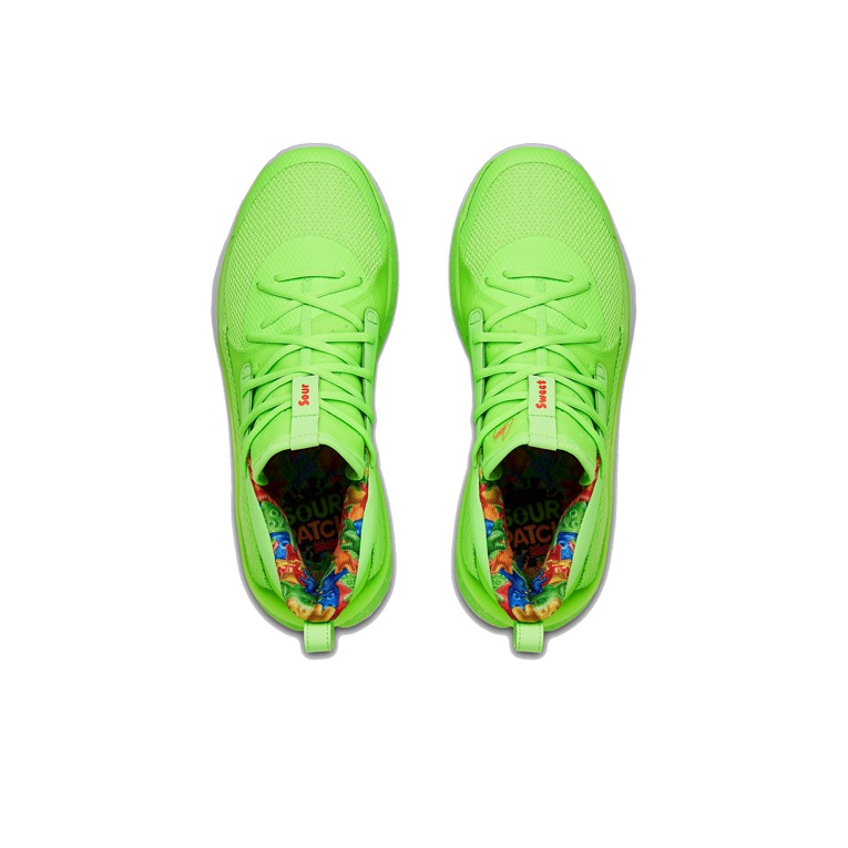 Sour Patch Kids x Under Armour Curry 7 Lime - вид сзади