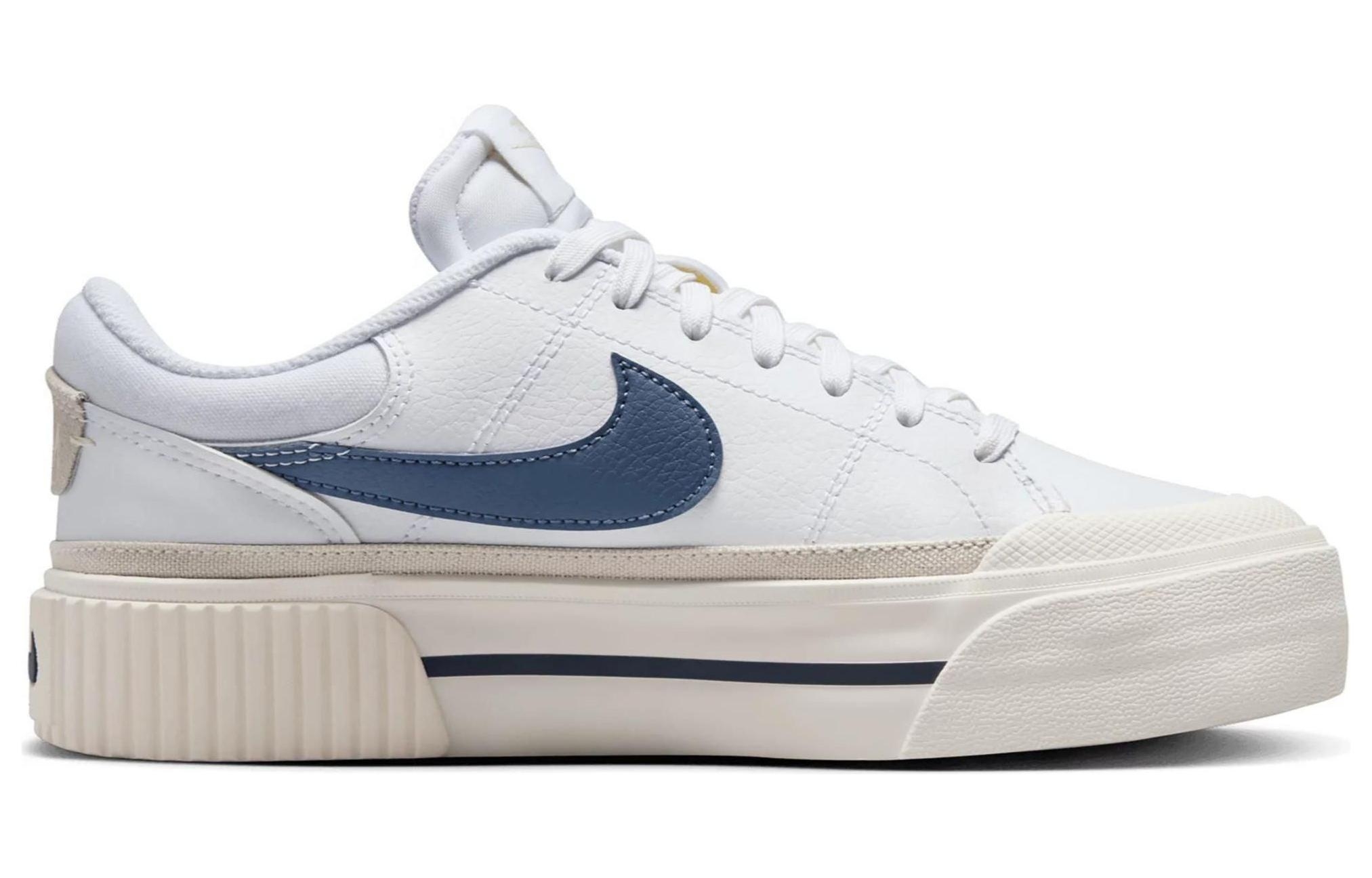 Nike Court Legacy White Diffused Blue - view from the inside