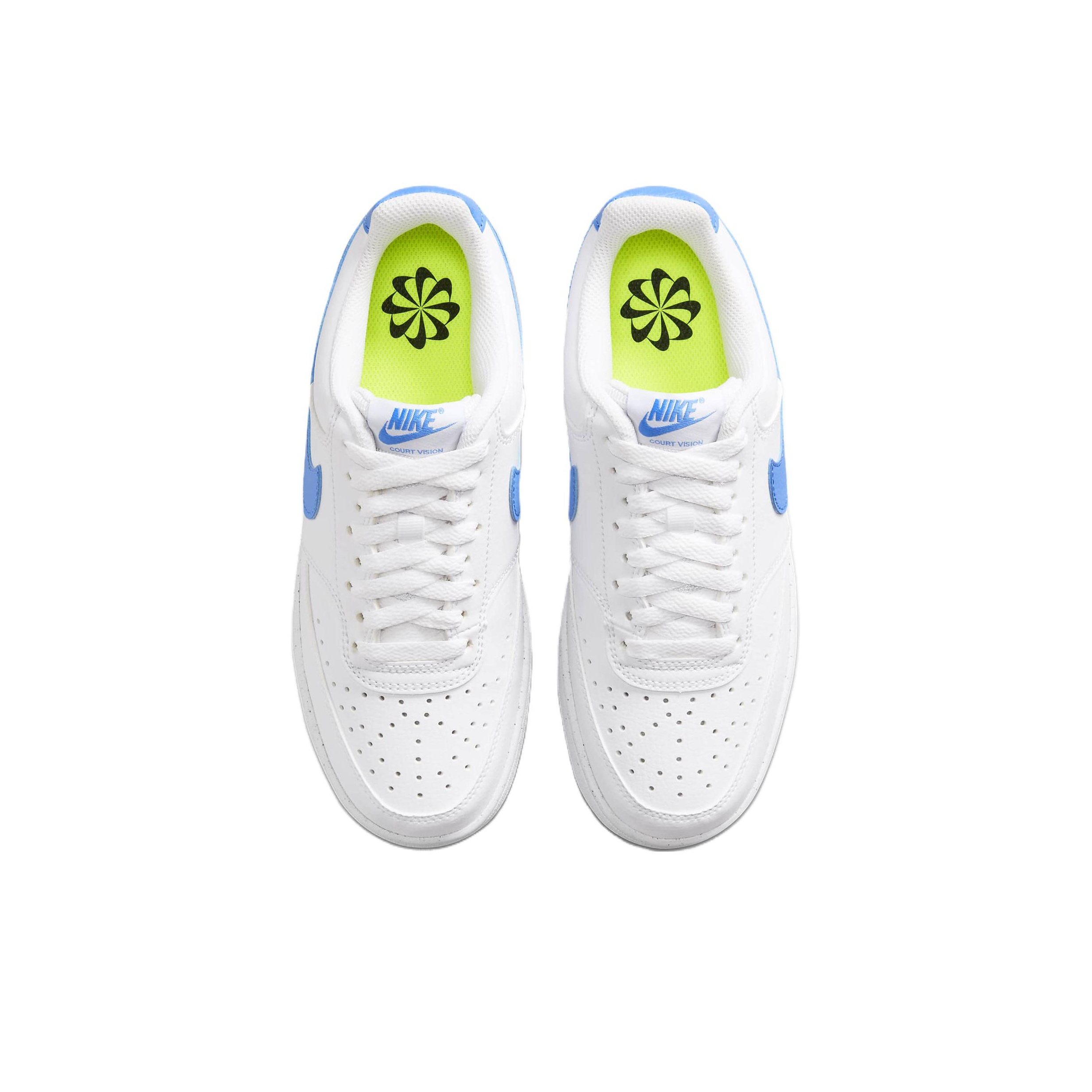 Nike Court Vision 1 Low Next Nature 'White Sky BLue' - вид сзади