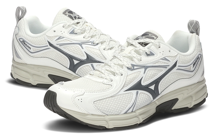 Mizuno Wave Rider 10 'White Grey' - вид сзади