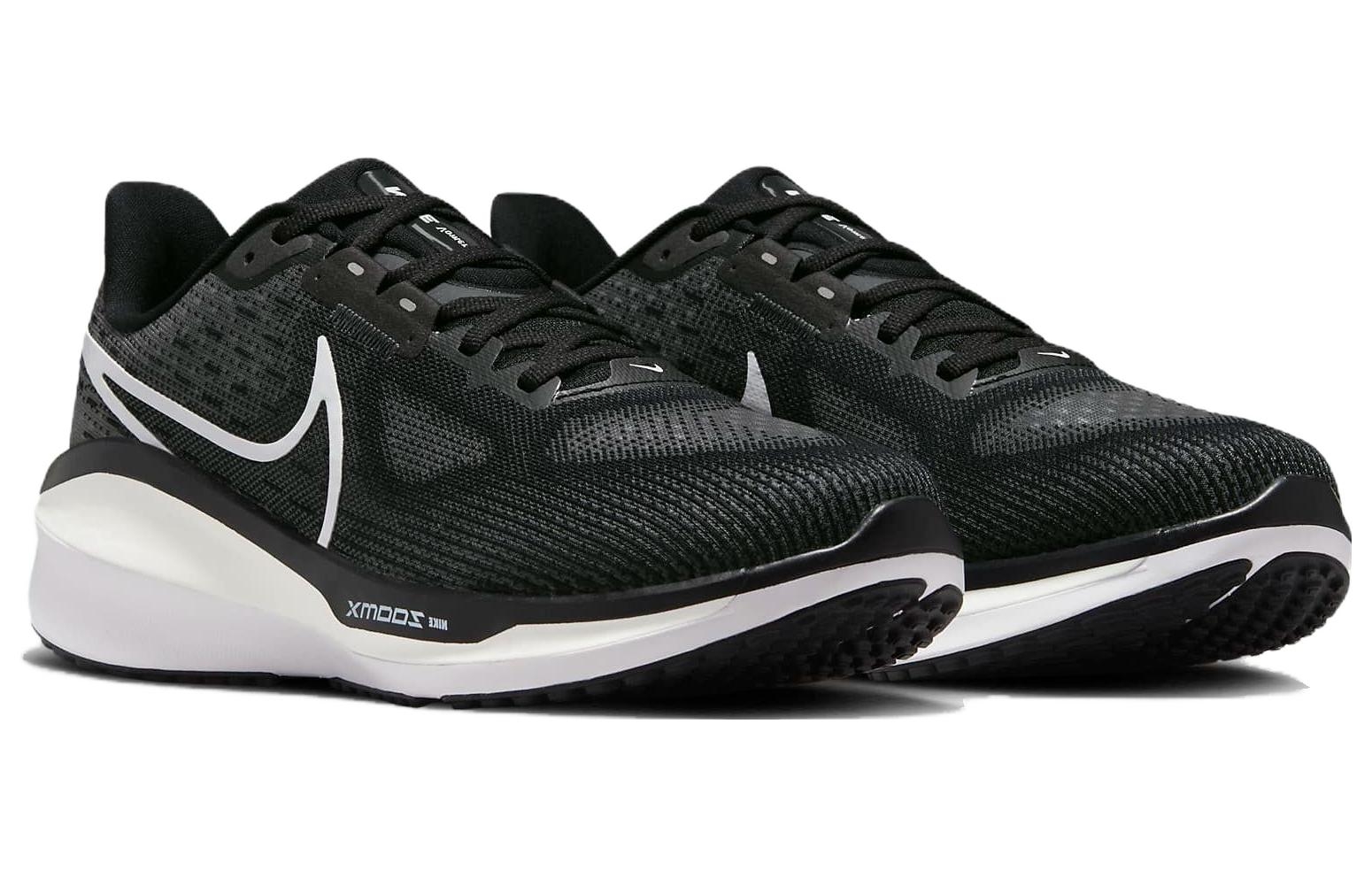 Nike Air Zoom Vomero 17 Black White - вид спереди