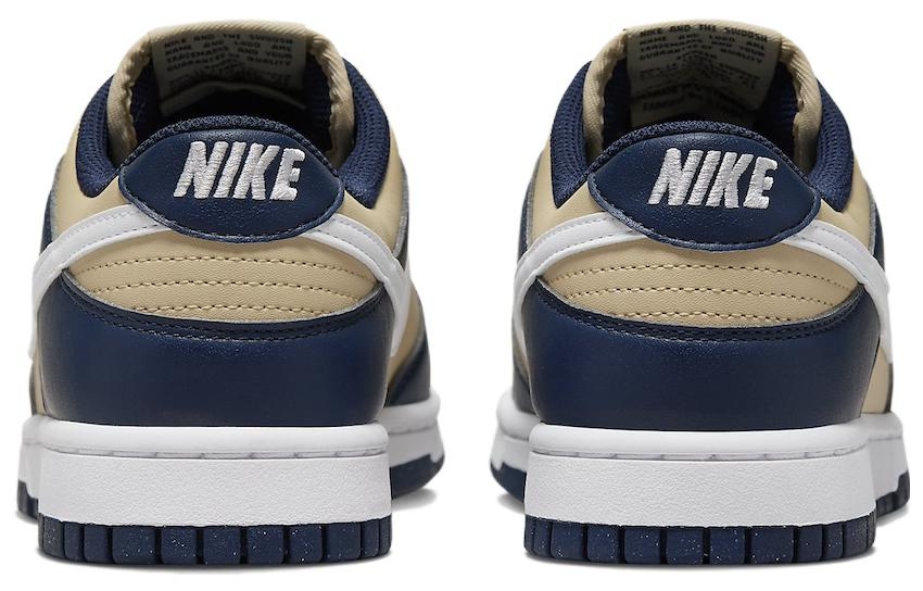 Nike Dunk Low Next Nature Midnight Navy Gold - вид сзади